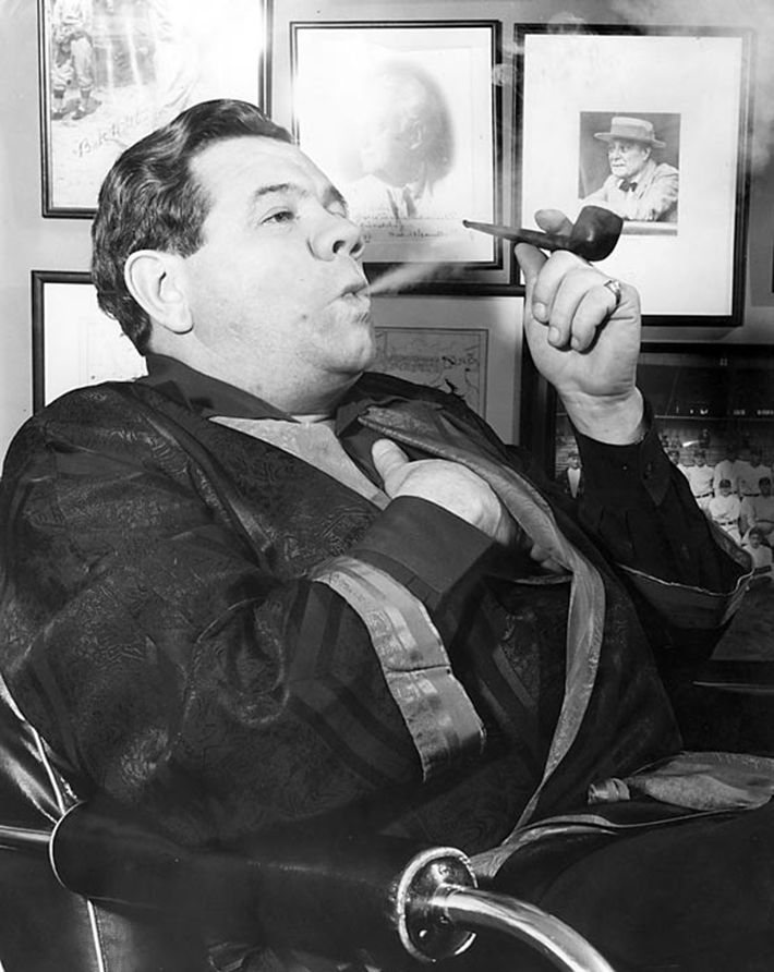 babe ruth cigarette ad George Babe Ruth smoking pipe 1940