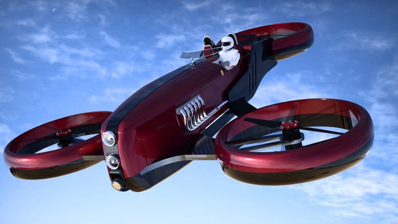 FD-One: Get Impressed By The New Ferrari's Flying Car Concept