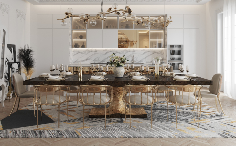 Give Your Dining Room A Glamorous Flair With These Luxury Dining Tables!
