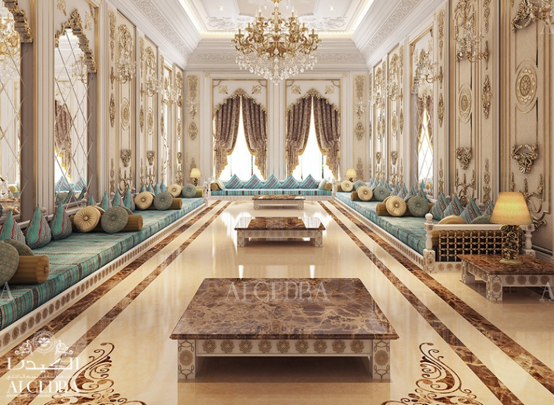 intricate arabic majlis by algedra luxury design