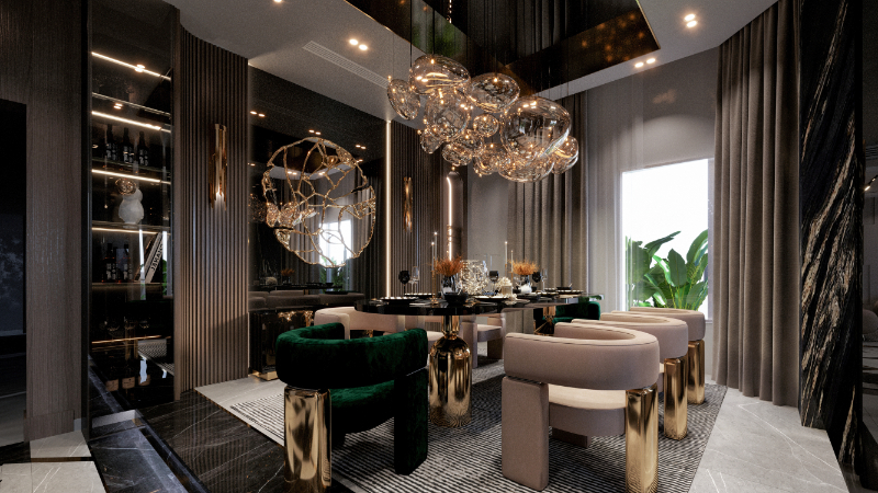 Grand Apartment Interior Design in Egypt by Aya Al Ansari التصميم الداخلي للشقة