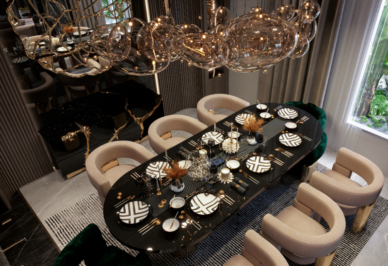 Grand Apartment Interior Design in Egypt by Aya Al Ansari التصميم الداخلي للشقة