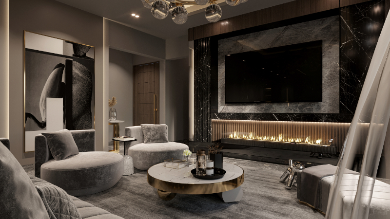 Grand Apartment Interior Design in Egypt by Aya Al Ansari التصميم الداخلي للشقة