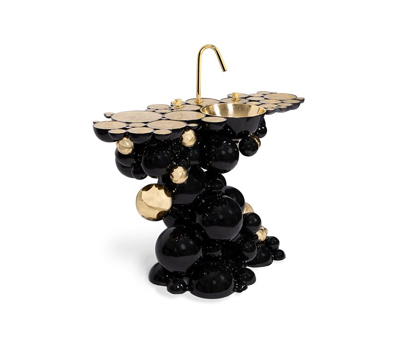 Newton Washbasin by Boca do lobo and Maison Valentina Luxury Bathrooms