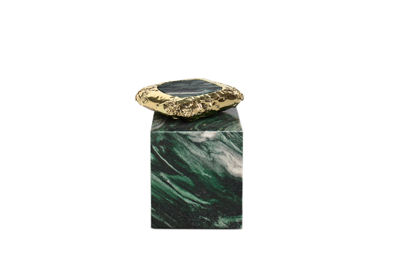 Stonehenge Side Table by Boca do lobo and Maison Valentina Luxury Bathrooms